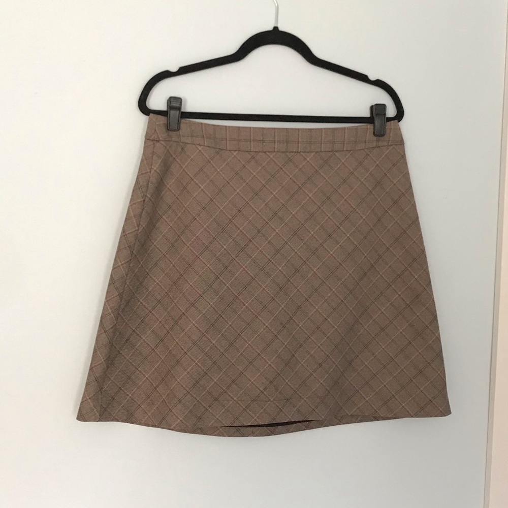 Plaid mini skirt by Express